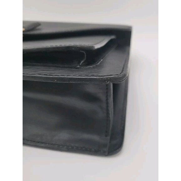 LOUIS VUITTON Epi Monceau M52122 Handbag Shoulder Bag Black leather Strap Keys - Picture 12 of 16